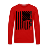 Men's Premium Long Sleeve T-Shirt - red