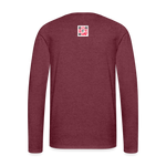 Men's Premium Long Sleeve T-Shirt - heather burgundy