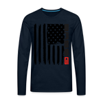 Men's Premium Long Sleeve T-Shirt - deep navy