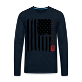 Men's Premium Long Sleeve T-Shirt - deep navy