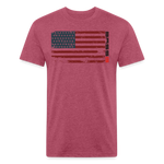 Fitted T-Shirt - heather burgundy