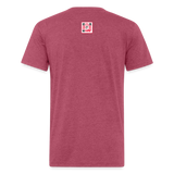 Fitted T-Shirt - heather burgundy