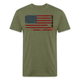 Fitted T-Shirt - heather military green