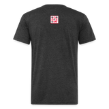 Fitted Cotton/Poly T-Shirt by Next Level - heather black