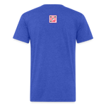 Fitted Cotton/Poly T-Shirt by Next Level - heather royal