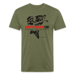 Fitted Cotton/Poly T-Shirt by Next Level - heather military green