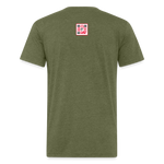 Fitted Cotton/Poly T-Shirt by Next Level - heather military green