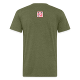 Fitted Cotton/Poly T-Shirt by Next Level - heather military green