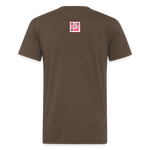 Fitted Cotton/Poly T-Shirt by Next Level - heather espresso