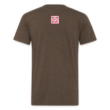 Fitted Cotton/Poly T-Shirt by Next Level - heather espresso