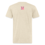 Fitted Cotton/Poly T-Shirt by Next Level - heather cream