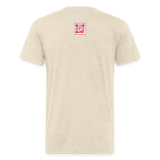 Fitted Cotton/Poly T-Shirt by Next Level - heather cream