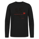 Men's Long Sleeve T-Shirt by Next Level - black