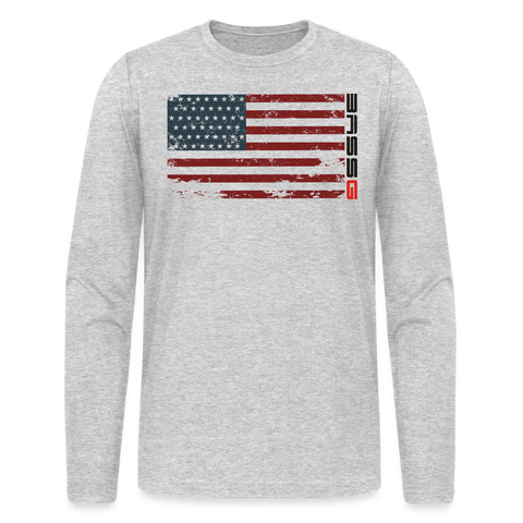 Men's Long Sleeve T-Shirt by Next Level - heather gray