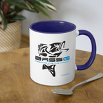 Contrast Coffee Mug - white/cobalt blue