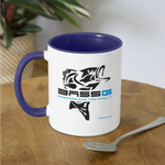 Contrast Coffee Mug - white/cobalt blue