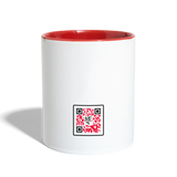 Contrast Coffee Mug - white/red