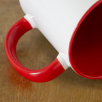 Contrast Coffee Mug - white/red