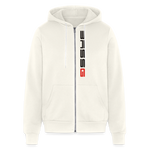 Bella + Canvas Unisex Full Zip Hoodie - vintage white