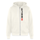 Bella + Canvas Unisex Full Zip Hoodie - vintage white