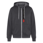 Bella + Canvas Unisex Full Zip Hoodie - charcoal grey