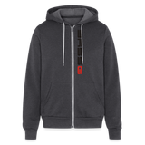 Bella + Canvas Unisex Full Zip Hoodie - charcoal grey